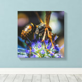 Bee Aware 12" x 12", 1,5", Single Wrapped Canvas Leinwanddruck (Insitu (Holzboden))