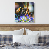 Bee Aware 12" x 12", 1,5", Single Wrapped Canvas Leinwanddruck (Insitu (Schlafzimmer))