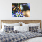 Bee Aware 24" x 18", 1,5", Single Wrapped Canvas Leinwanddruck (Insitu (Schlafzimmer))
