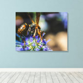 Bee Aware 24" x 18", 1,5", Single Wrapped Canvas Leinwanddruck (Insitu (Holzboden))