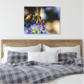 Bee Aware 24" x 18", 1,5", Single Wrapped Canvas Leinwanddruck (Insitu (Schlafzimmer))