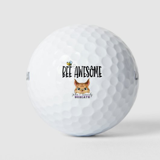 Bee Awesome Golfball (Vorderseite)
