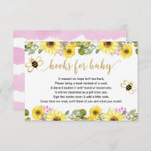 Bee baby Dusche Buchungsanfrage Inserate Mädchen B Begleitkarte (Vorne/Hinten)