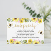 Bee baby Dusche Buchungsanfrage Inserate Mädchen B Begleitkarte (Stehend Vorderseite)