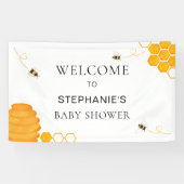 Bee Baby Dusche Willkommen Banner (Horizontal)