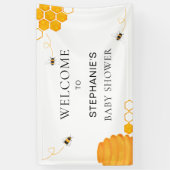Bee Baby Dusche Willkommen Banner (Vertikal)