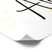 Bee Baby Duwer Gender Neutral Willkommen erschwing Poster (Ecke)