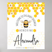 Bee Baby Duwer Gender Neutral Willkommen erschwing Poster (Vorne)