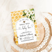Bee Baby Honey Bee Gender Reveal Einladung