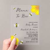 Bee Baby Shower Acryleinladungen (Insitu (Handheld))
