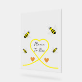 Bee Baby Shower Acrylschild (Winkel)