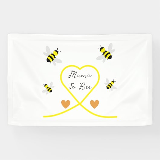 Bee Baby Shower Banner (Horizontal)