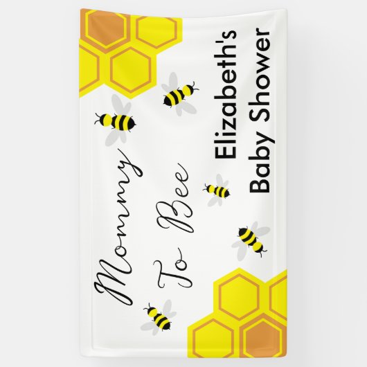 Bee Baby Shower Banner (Vertikal)