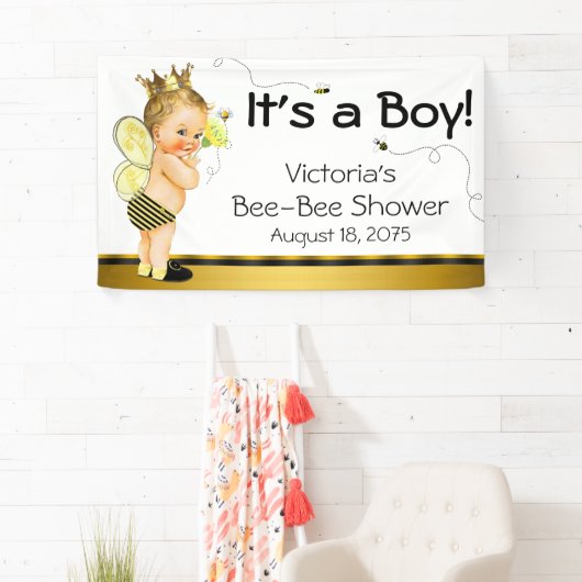 Bee Baby Shower Banner (Insitu)