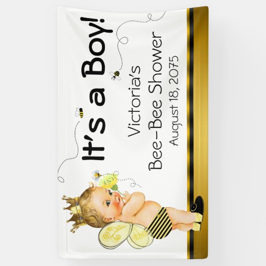 Bee Baby Shower Banner (Vertikal)