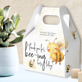 Bee Baby Shower Boy oder Typografie von Mädchen Vi Geschenkschachtel