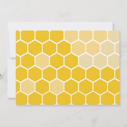 Bee Baby Shower by Mail Einladung (Rückseite)