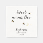 Bee Baby Shower Custom Serviette (Vorderseite)