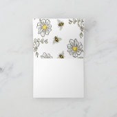 Bee Baby Shower Danke der Karte Hummerdusche (Innenseite)
