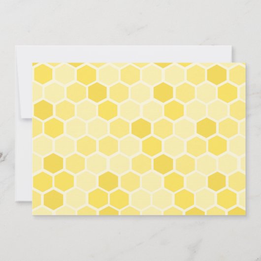 Bee Baby Shower Einladung (Rückseite)