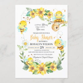 Bee Baby Shower Einladung