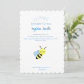 Bee Baby Shower Einladung (Stehend Vorderseite)