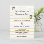 Bee Baby Shower Einladung (Stehend Vorderseite)