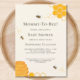 Bee Baby Shower Einladung