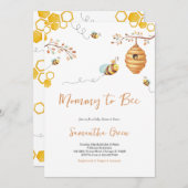 Bee Baby Shower Einladung (Vorne/Hinten)