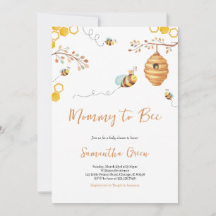 Bee Baby Shower Einladung