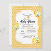Bee Baby Shower Einladung (Vorderseite)