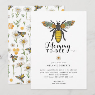 Bee Baby Shower Einladung Wildblume Floral Hon