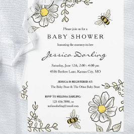 Bee Baby Shower Einladungen für Hummeldusche