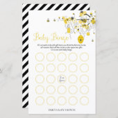 Bee Baby Shower Game - Baby Bingo (Vorne/Hinten)