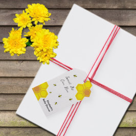 Bee Baby Shower Geschenkanhänger