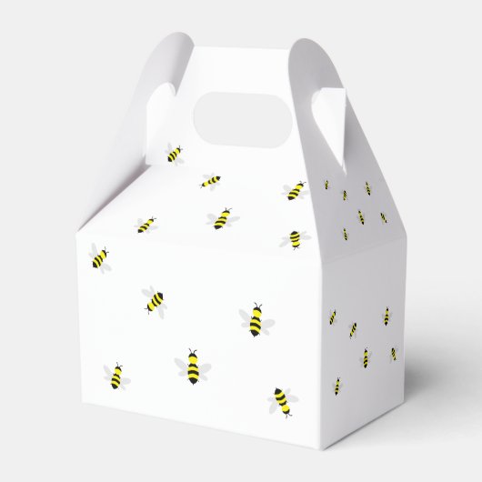 Bee Baby Shower Geschenkschachtel (Rückseite)