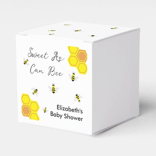 Bee Baby Shower Geschenkschachtel (Vorderseite)