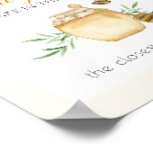 Bee Baby Shower Guess How Many Game Table Sign Poster (Ecke)