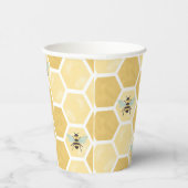 Bee Baby Shower Honeycomb Pappbecher (Rechts)