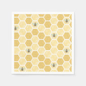 Bee Baby Shower Honeycomb Serviette (Vorderseite)