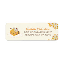 Bee Baby Shower Honeycombs Blumenlabel