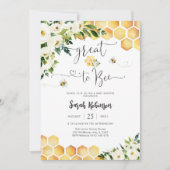 Bee Baby Shower Invitation Einladung (Vorderseite)