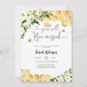 Bee Baby Shower Invitation Einladung (Vorderseite)