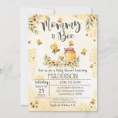Bee Baby Shower Invitation Mommy to Bee Einladung (Vorderseite)