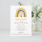 Bee Baby Shower Mommy to bee Einladung (Stehend Vorderseite)