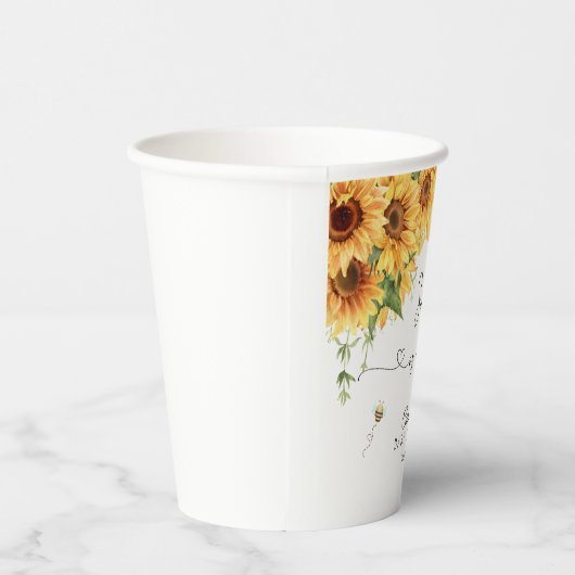 Bee Baby Shower Pappbecher (Rechts)