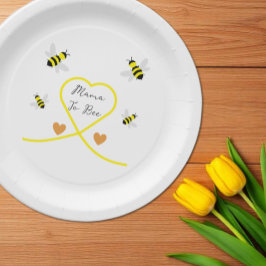Bee Baby Shower Pappteller