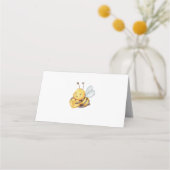 Bee Baby Shower Place Card Platzkarte (Rückseite)