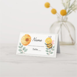 Bee Baby Shower Place Card  Platzkarte