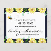Bee Baby Shower Save the Date (Vorderseite)